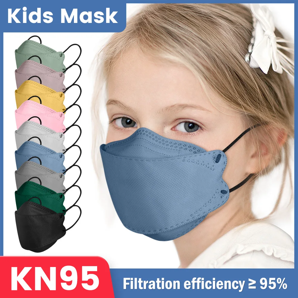 Mascarillas FFP2 детская разноцветная маска KN95 españa FPP2 Детские маски KN 95 рыбные 4-слойная
