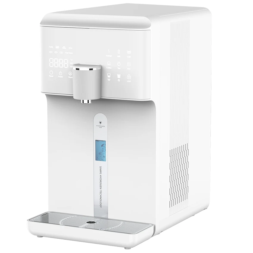 Tap water connection electric automatic hydrogen-rich water countertop cold water dispenser hot & cold & warm water dispenser