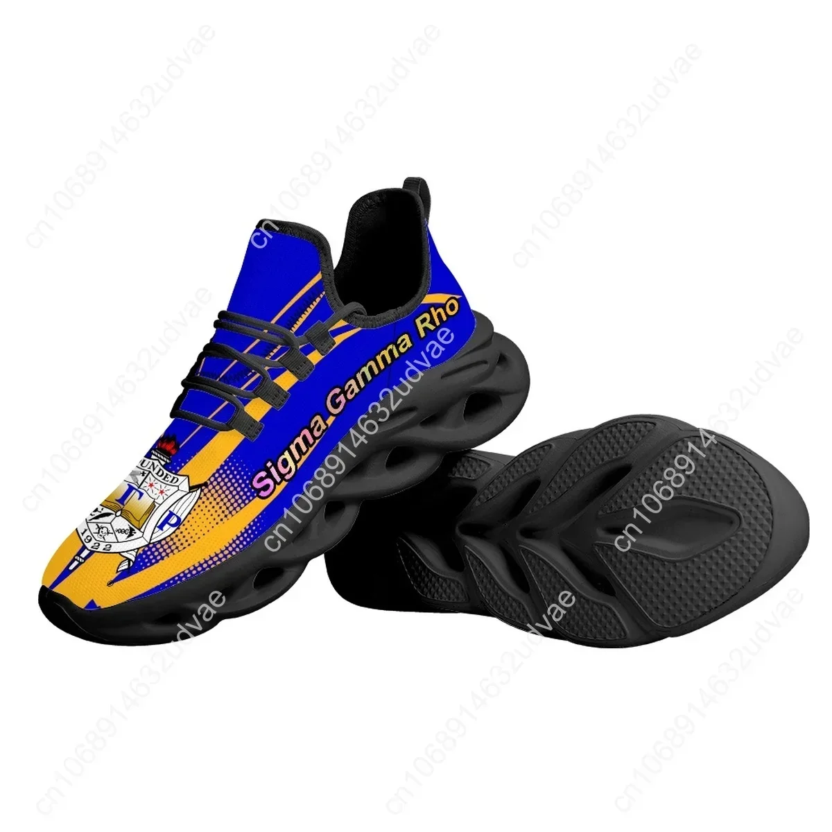 Women Shoes Lace-up Mesh Shoes Sigma Gamma Rho Poddles Breathable Running Shoe Wear-resistant Tennis Flat Shoes Hot