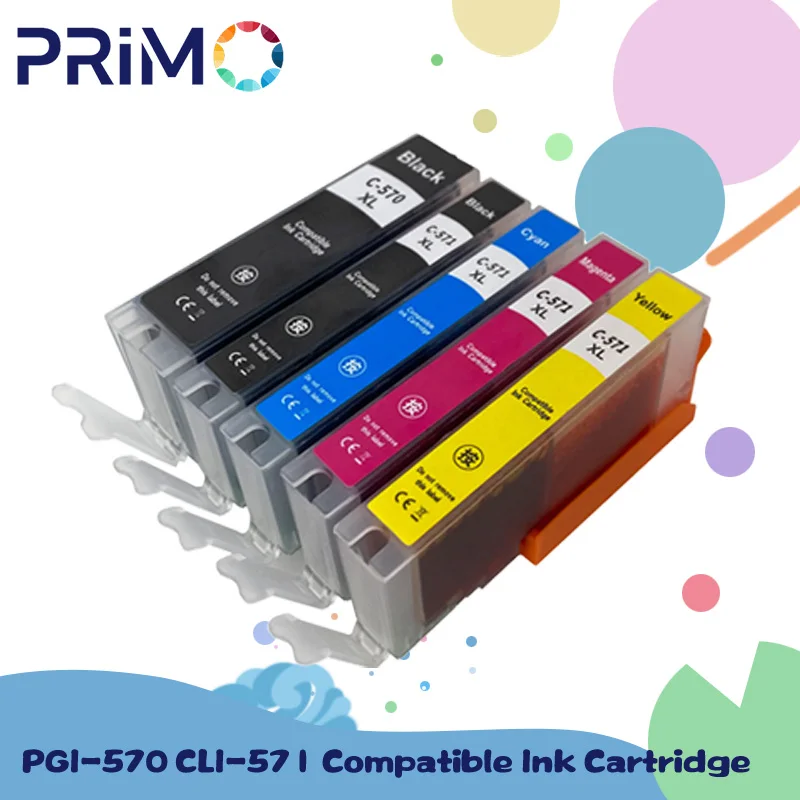 Inchiostro Stampante Canon 5 Cartucce D'inchiostro Compatibili Per Canon Pixma - Modelli PGI570XL, CLI571XL, MG5750-5753, Colori CMYK Canon Grandangolo - Foto 11