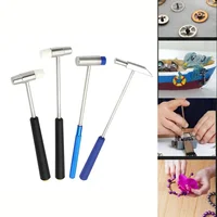 Small Hammer DIY Repair Tools Metal Rubber Mini Hammer Double Heads Portable Hammer For Jewelry Watch Repairing 1