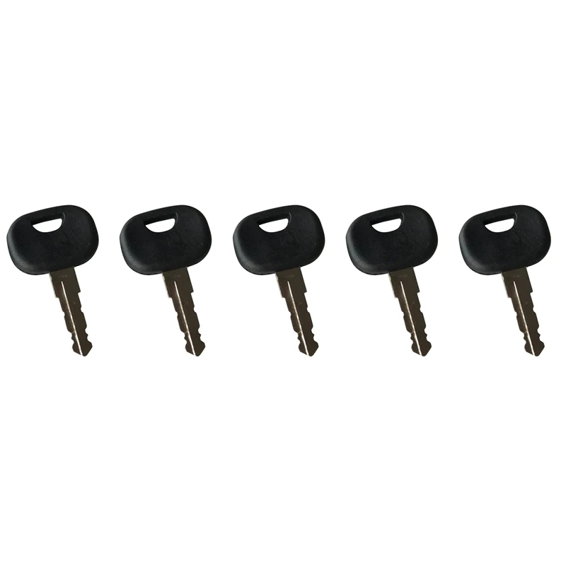 3643912 201 5Pcs Heavy Equipment Ignition Keys Compatible with Takeuchi Wheel Loader TW65 TW80 TW 65 80