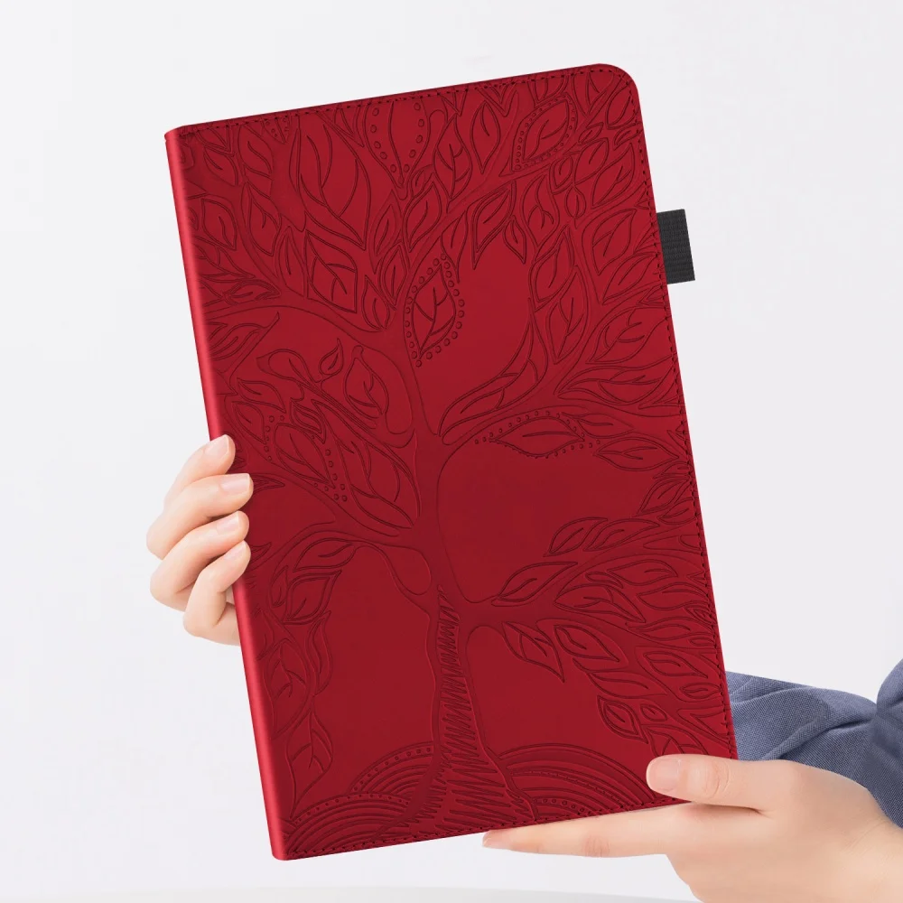 Elegant Tree Imprinted Wallet Stand Case