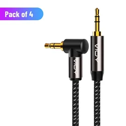 Universal 3.5mm Audio Extension Cable - Male to Female Stereo Aux Cord - 1m (Pack of 5(M - M))