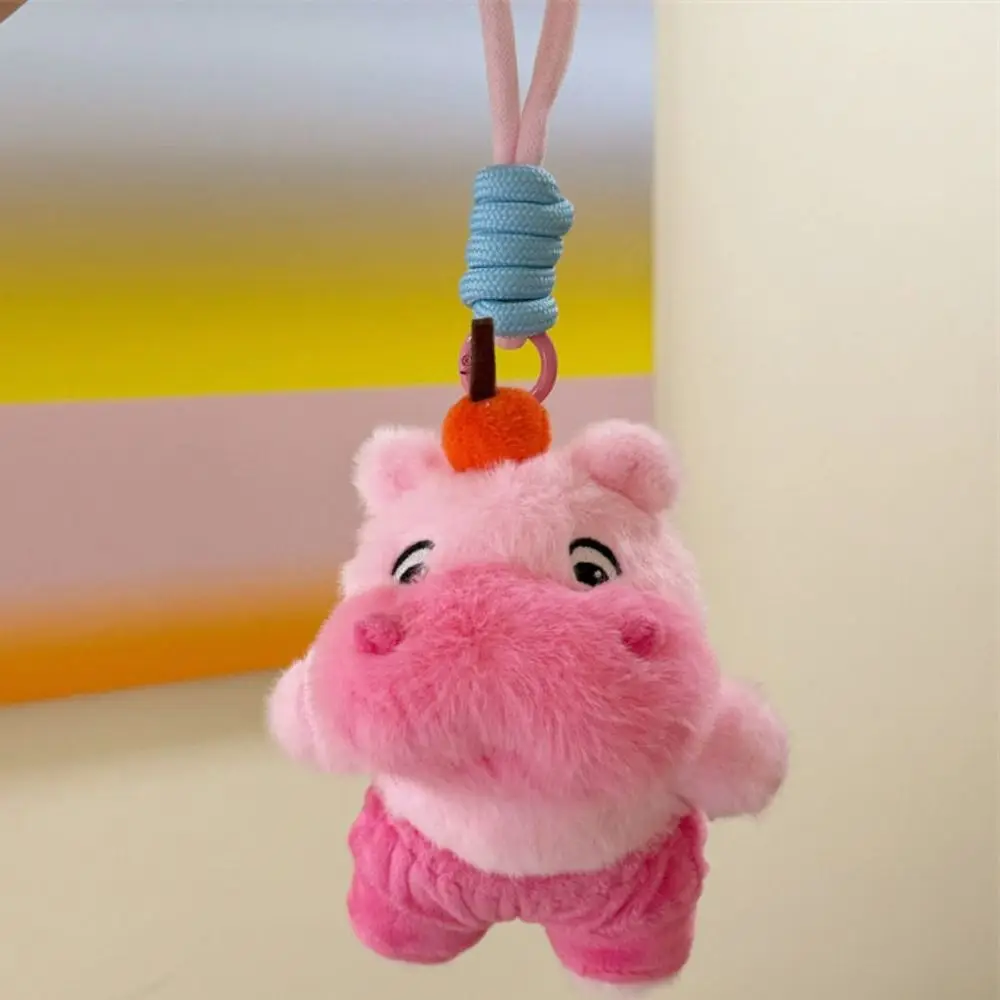 Creative Simulation Water Dolphin Pendant Lovely Cartoon Capybara Lulu Fluffy Pink Dolphin LULU Keychain