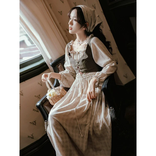 Elegante vestido de princesa vintage  Vestidos de estilo francés vintage- Mujer de estilo retro-Aliexpress