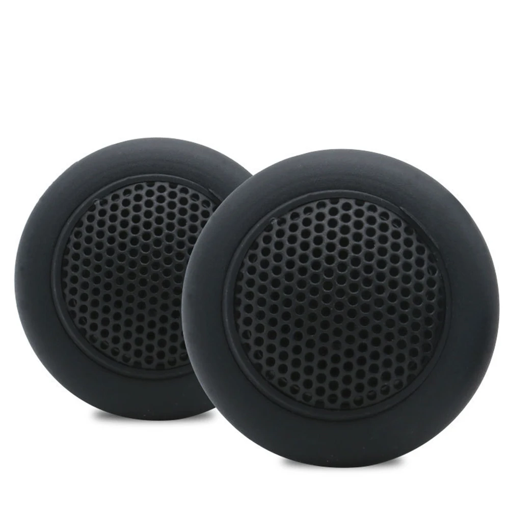 2pcs TS-T120 Car Speakers Universal Automobiles Audio Horns Vehicle Tweeter 12-24V 10W 89dB Black Loudspeaker Car Accessories
