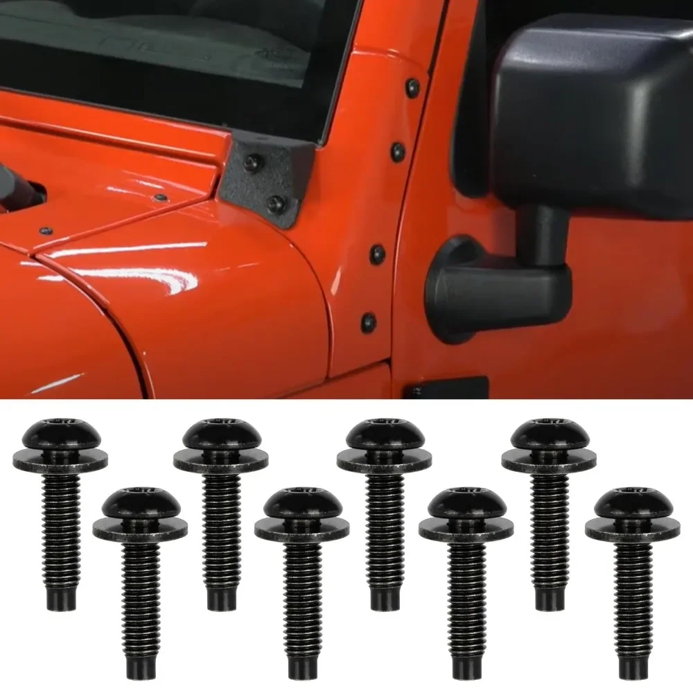 Auto fasteners, car screws for Jeep Wrangler JK 2007- Car Hard Top Torx Screws Bolts Windshield Frame Replacement