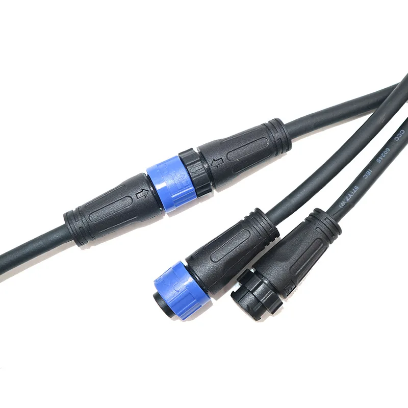 Automation equipment waterproof connector Cable wire fixed plug male and female