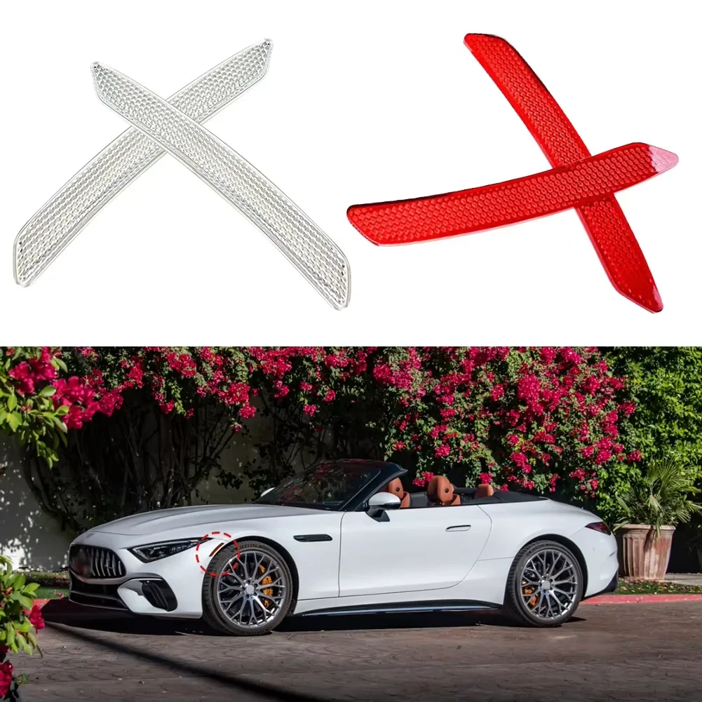 Reflective Car Sticker 2pcs Car Reflective Sticker Car Door Stickers Decal Warning Reflective Tape Strips 3 Colors Safety Mark Auto Reflector Stickers
