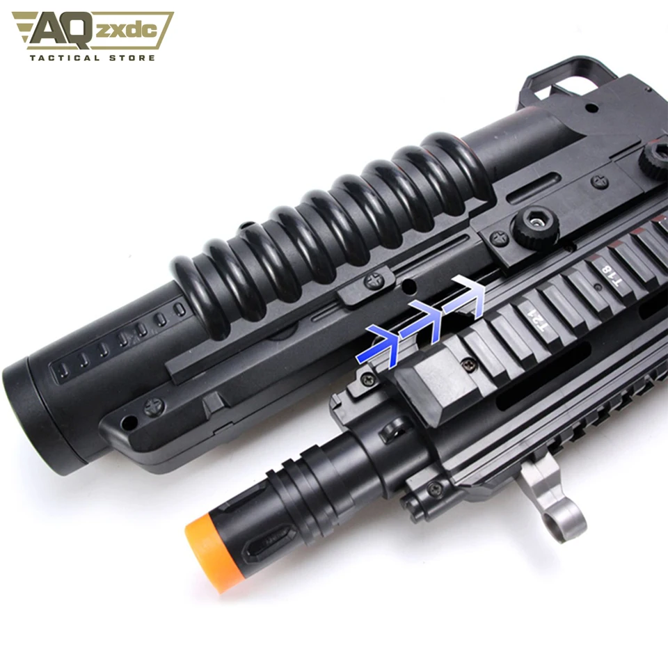 M203 Howitzer Launcher Soft Bullet Toy Suitable for 20mm Rail M416