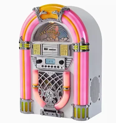 Per Lettore Cd Retrò Bluetooth Jukebox Desktop Stereo