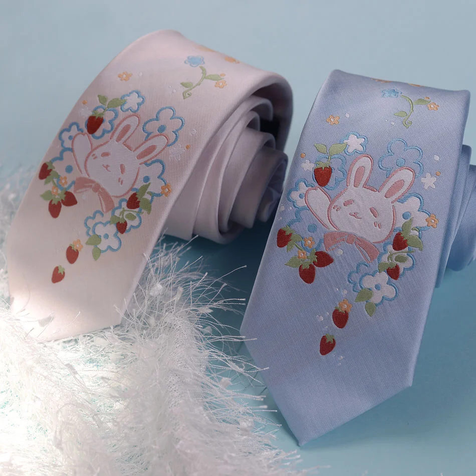 Anime Tie Accessories JK Uniform Rabbit Cosplay Student Harajuku Kawaii Lolita Girl Women Gift Prop