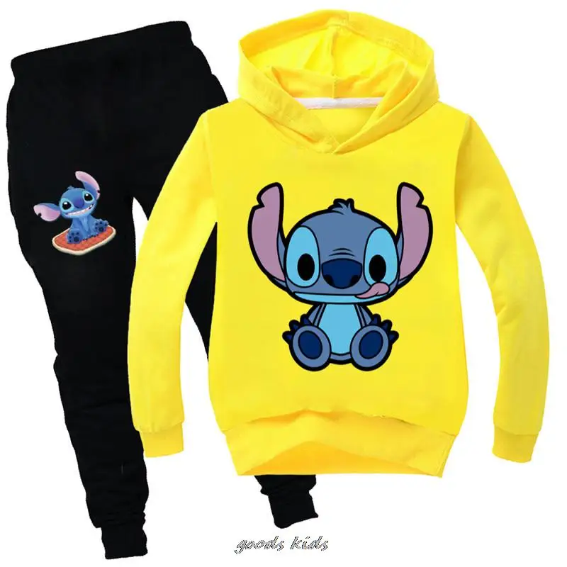 Disney Children Clothes Lilo And Stitch Kids Girl Boys Sets Children's