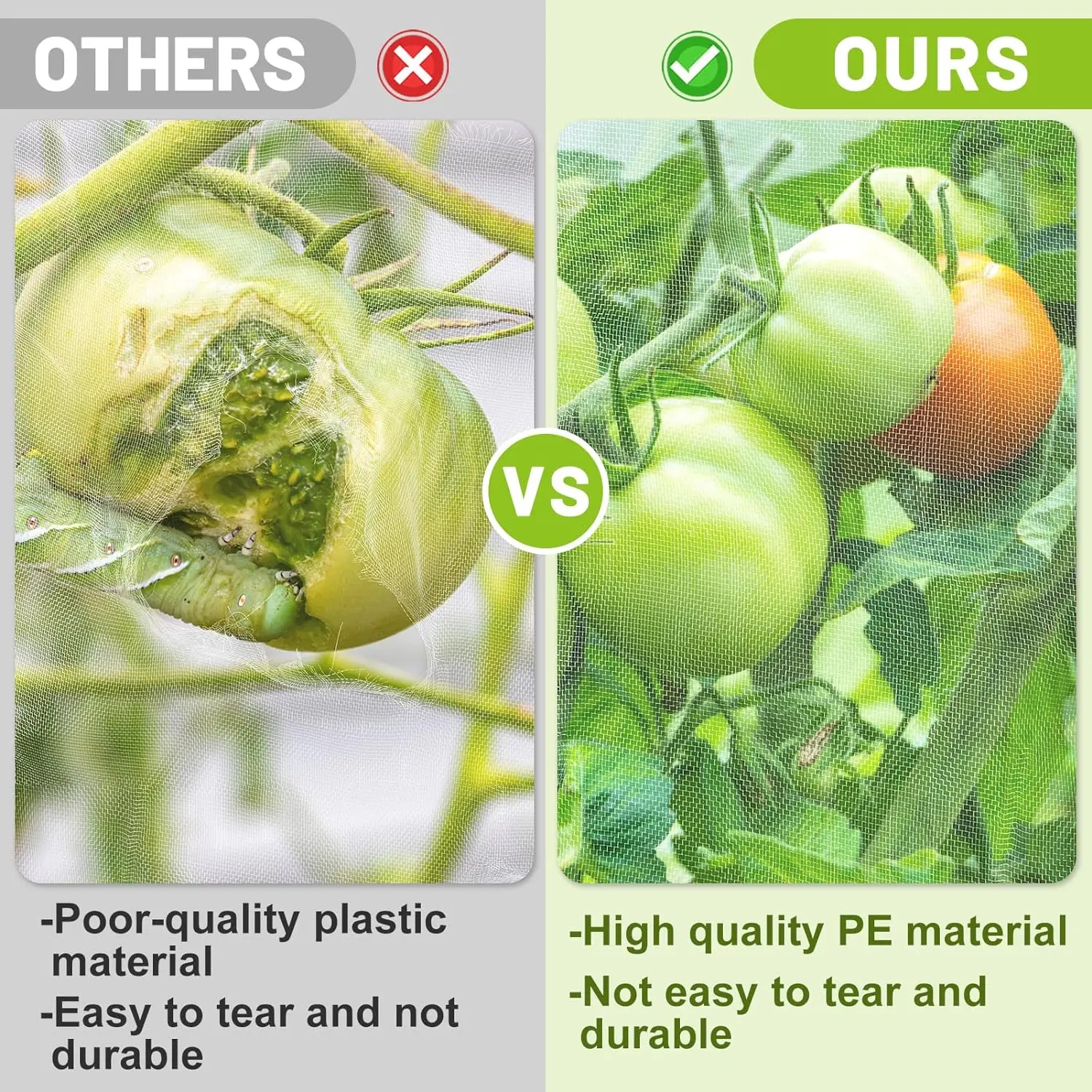 Description Picture 2 of item1PC Garden Insect Protection Net Plant Vegetable Tomato Pepper Fruit Care Cover Bug Greenhouse Pest Control Anti-Bird Insect Net
