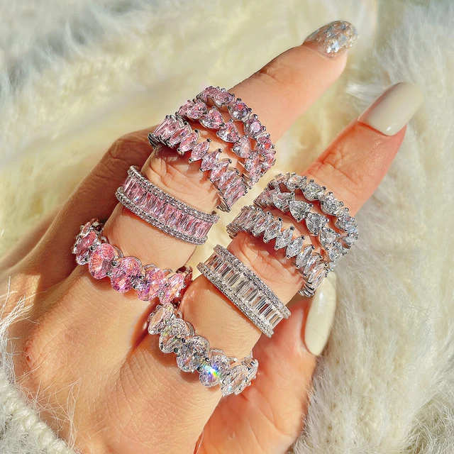 ETERNITY RINGS: Diamond & Platinum Shared Claw Half Eternity | Max Diamonds  | Bespoke Jeweler London | Wedding Rings