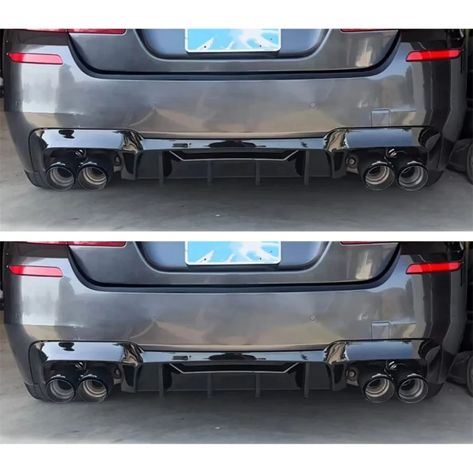Achterbumper Lip Splitter Diffuser Voor BMW 5 Serie F10 F18 2010-2017 - ABS Spoiler Bescherming