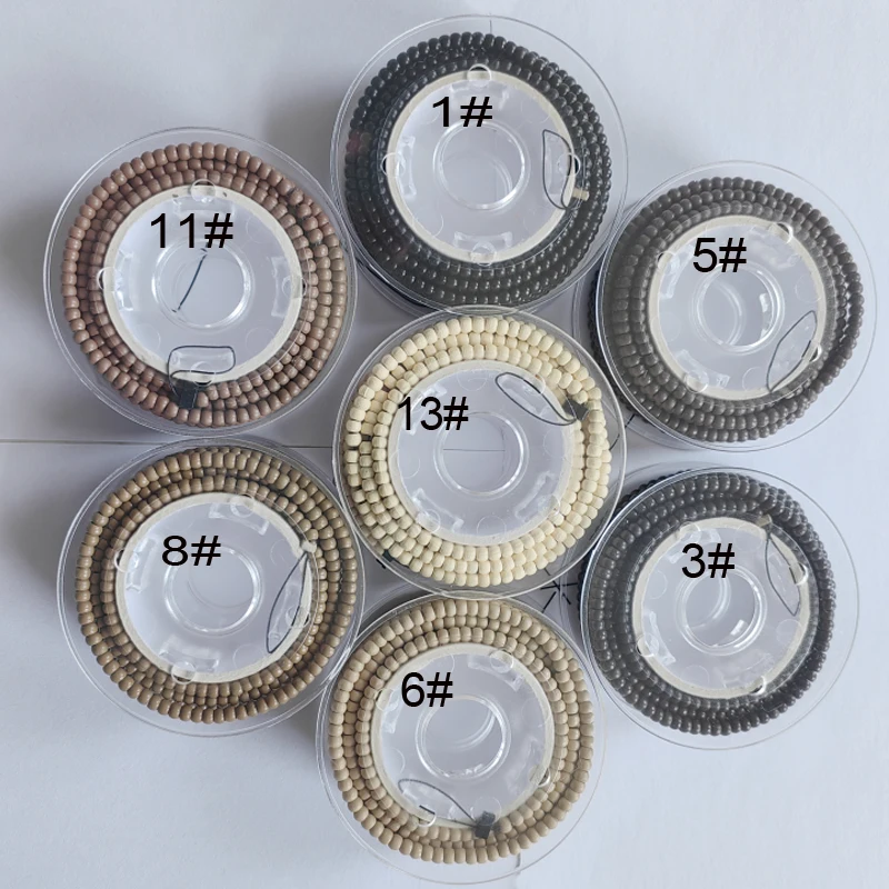 실리콘 나노 링 링크 비즈 헤어 익스텐션 도구, 사전 적재 3.0mm, Easi 루프 후크 플라이어, 500 개 