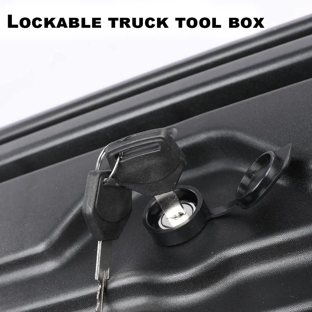 2Pcs Lockable Truck Bed Storage Box Toolbox, Compatible with 2017-2023 Ford F250 F350 Super Duty 17-23, Left Driver + Righ 4
