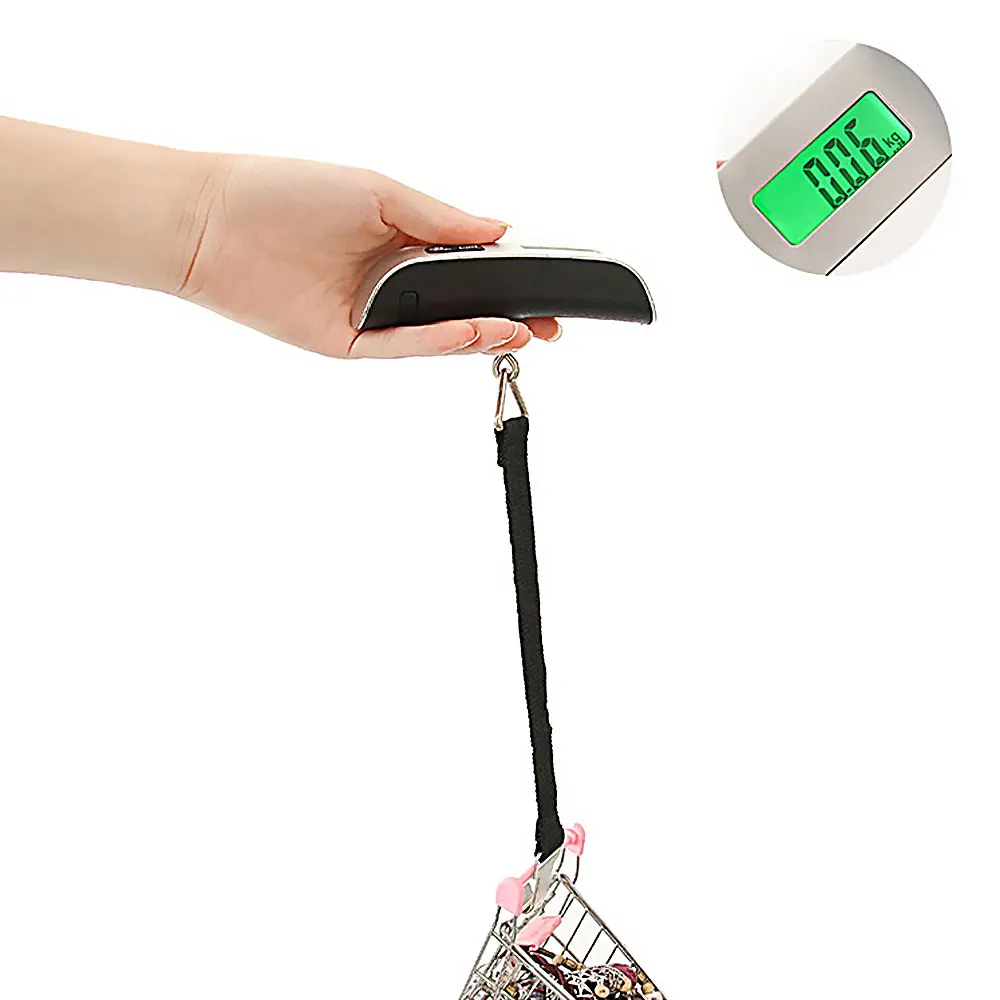 Handheld Portable Digital Luggage Scale With Grip - Travel