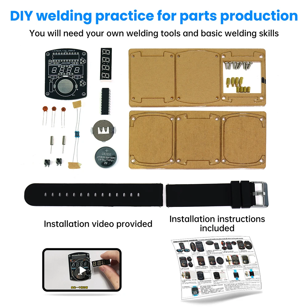 รูปสินค้า นาฬิกา DIY สร้างเอง วงจร LED ดิจิตอล