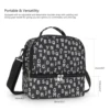 Breast Pump Bag Cooler Compartment Moistureproof Bag Double Layer for Mother Breast Milk Pump Lunch Bag Outdoor Working 5