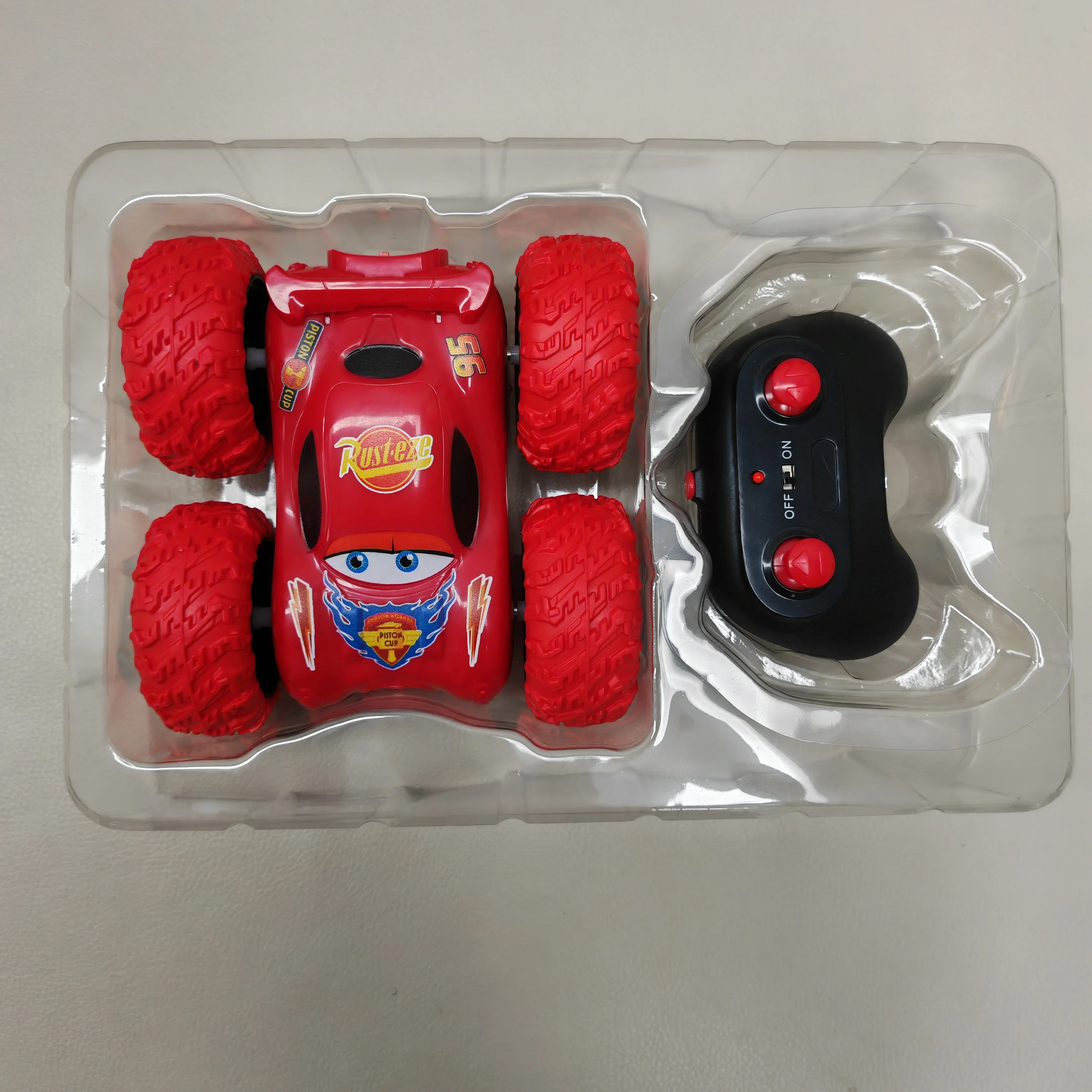 Disney Pixar Cars Electric Remote Control Stunt Car Toy Lightning Mcqueen Remote Control Car Model Toys Children'S Birthday Gift 3