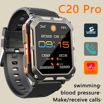 C20 PRO 2024 New up Smart Watch Bluetooth call blood pressure detection IP68 waterproof Men sports Smartwatch For xiaomi watches