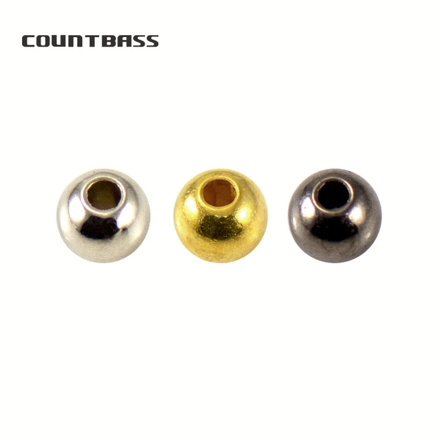 100pcs 5mm 6mm Plastic Bead,Nickel and Gold color, DIY