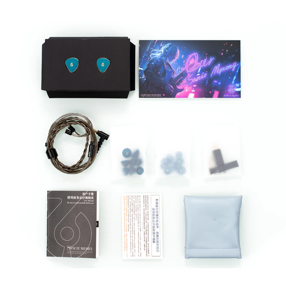 SonicMemory SW500H 1DD+4BA Hybrid Wired in-ear Earphone  Gaming Headset Interchangeable wire design 0.78mm 2pin 3.5mm plug 6