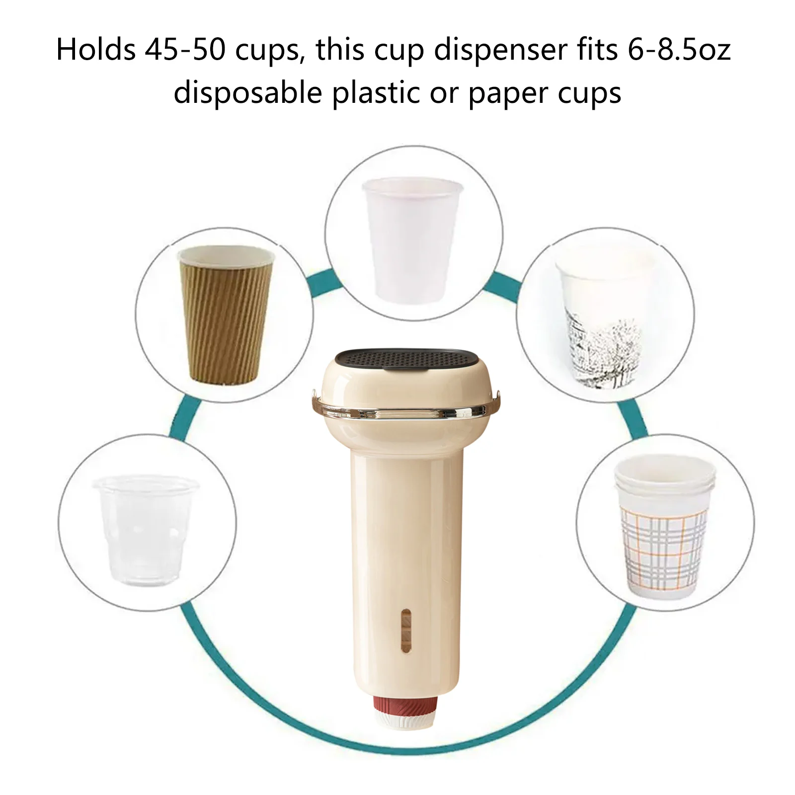 Wall Mounted Automatic Cup Storage Rack Paper Cups Dispenser Disposable Pull Type Plastic Cup Holder Dust-proof Cups Container