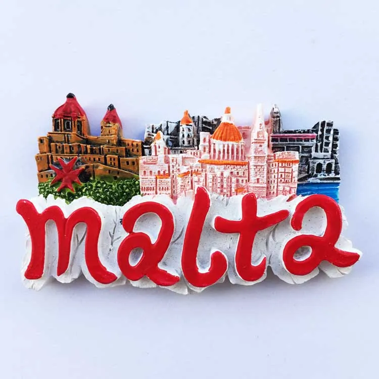 Magnete Da Frigo Malta - Calamita Decorativa In PVC Con Immagine Fotografica 7,8x5,2 Cm - Foto 5