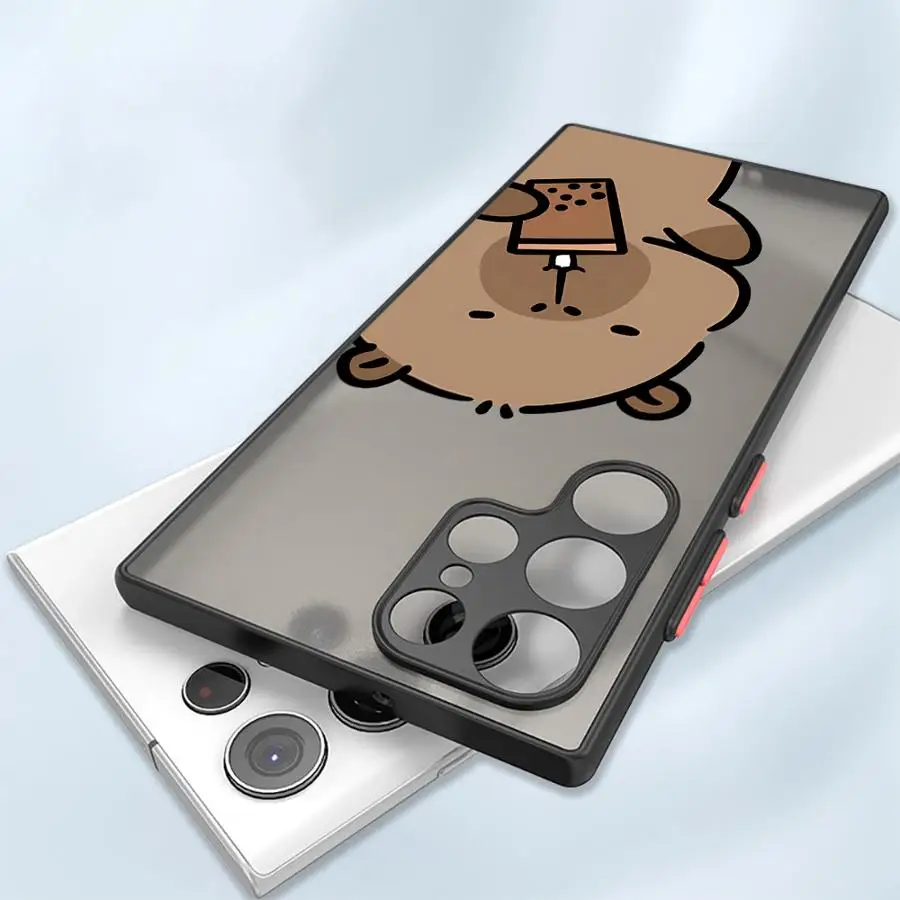 Adorable Cartoon Capybara Soft Phone Case