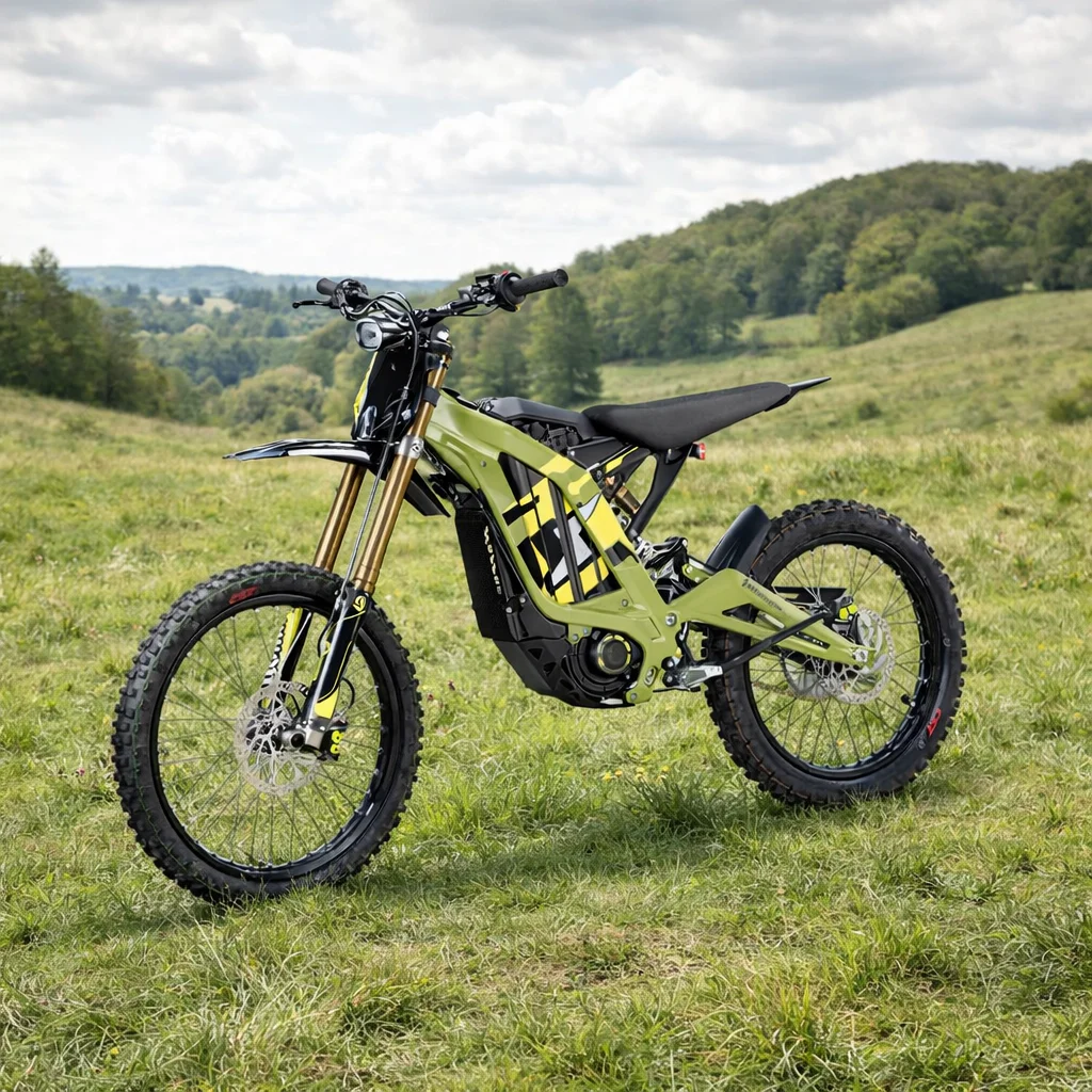 Bicicletta Elettrica da Montagna Light Bee X 2025 con Motore Brushless da 8000W, Batteria 60V 40AH e Freno a Disco Idraulico