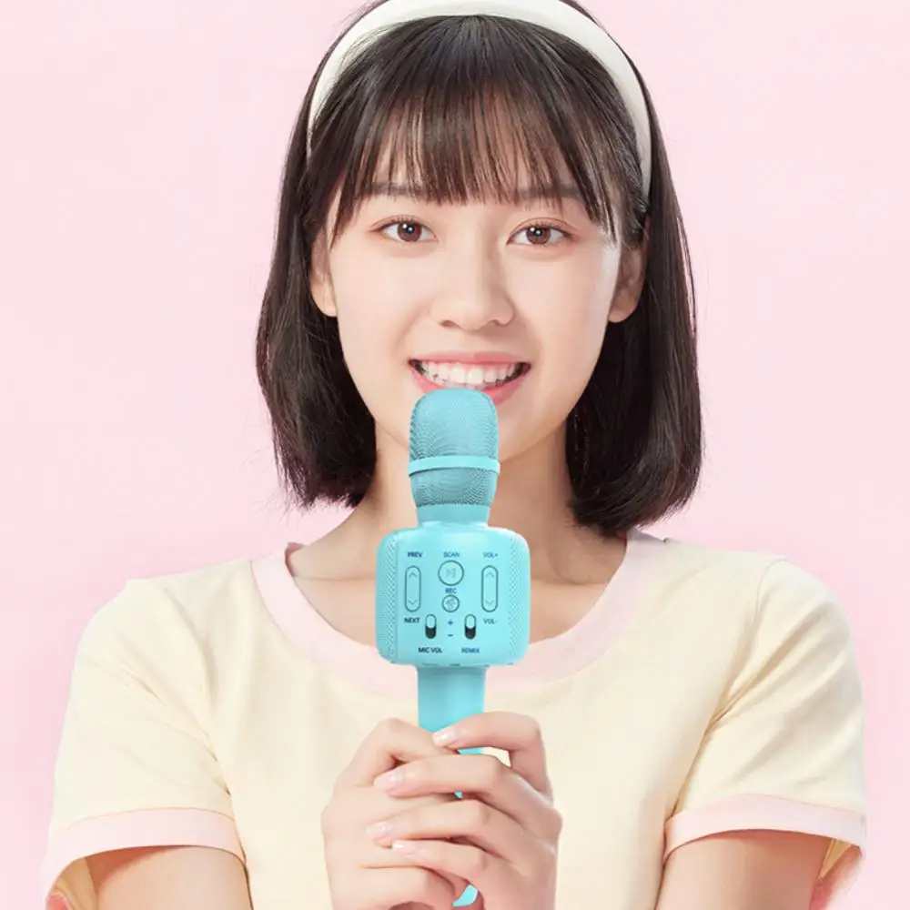 무선 노래방 마이크 버전 5.0 노래 녹음기, 어린이용 휴대용 마이크, 홈 파티 음악 플레이어