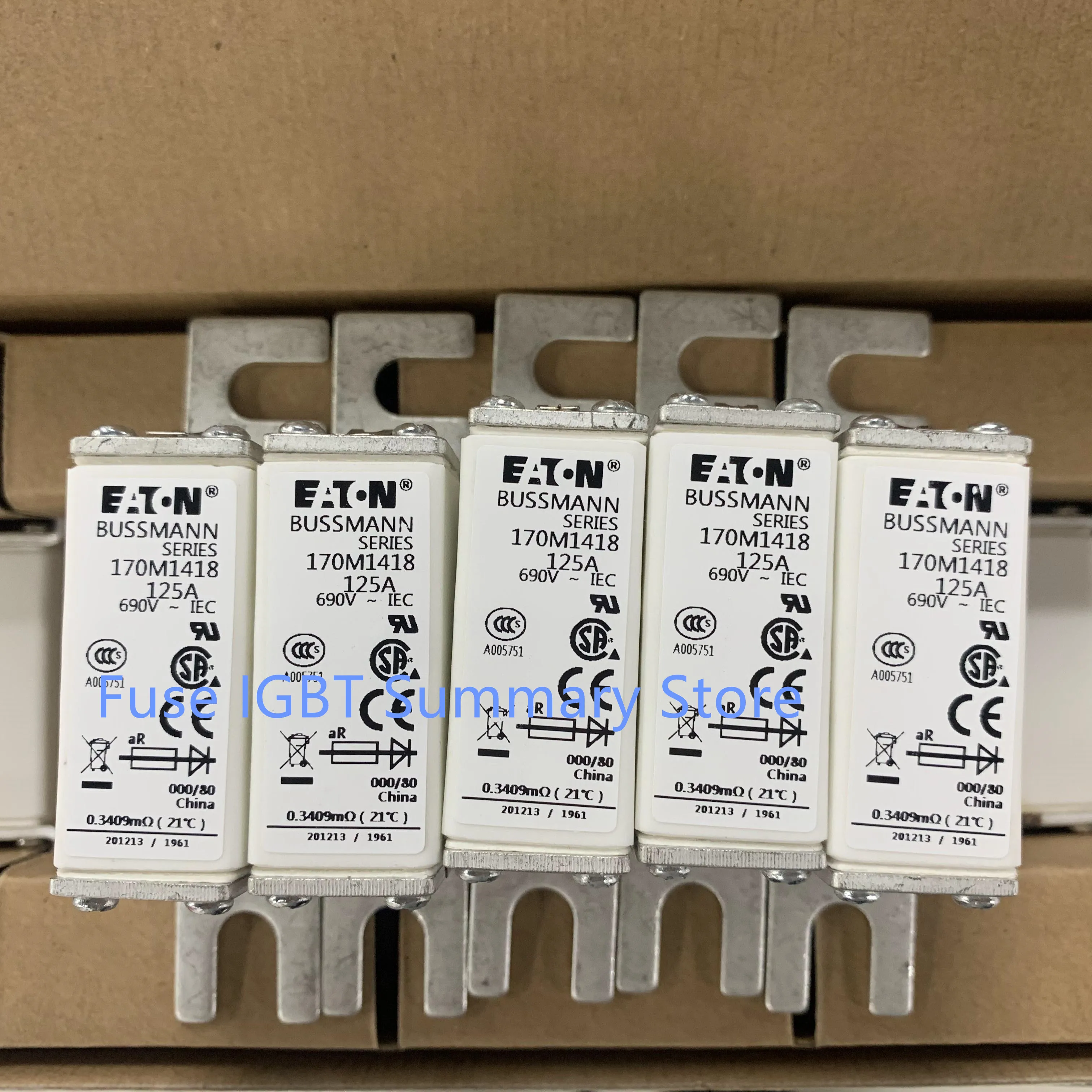 

Power fuse 170M1418 125A 690V thermal fuse for semiconductor protection