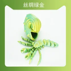 Articulated Hermit Crab Ocean - Themed Desk Ornament - Unique Marine Life Decor Gift (E)