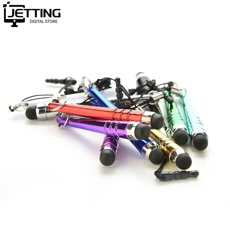 Universal Long Capacitive Screen Touch Pen Stylus for Smart Cell Phones Tablets Pens with Dust Plugs 10Pcs stylus pen touch screen stylus