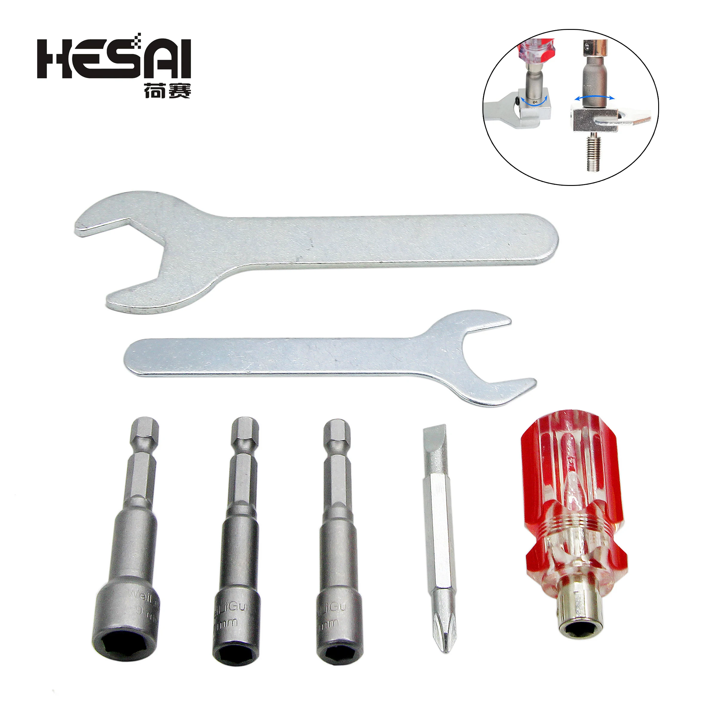 3D Printer Consumables Accessories MK8 Brass Nozzle Tip Nozzle Disassembly Tool Socket Wrench Screwdriver Trimming Knife SetTool