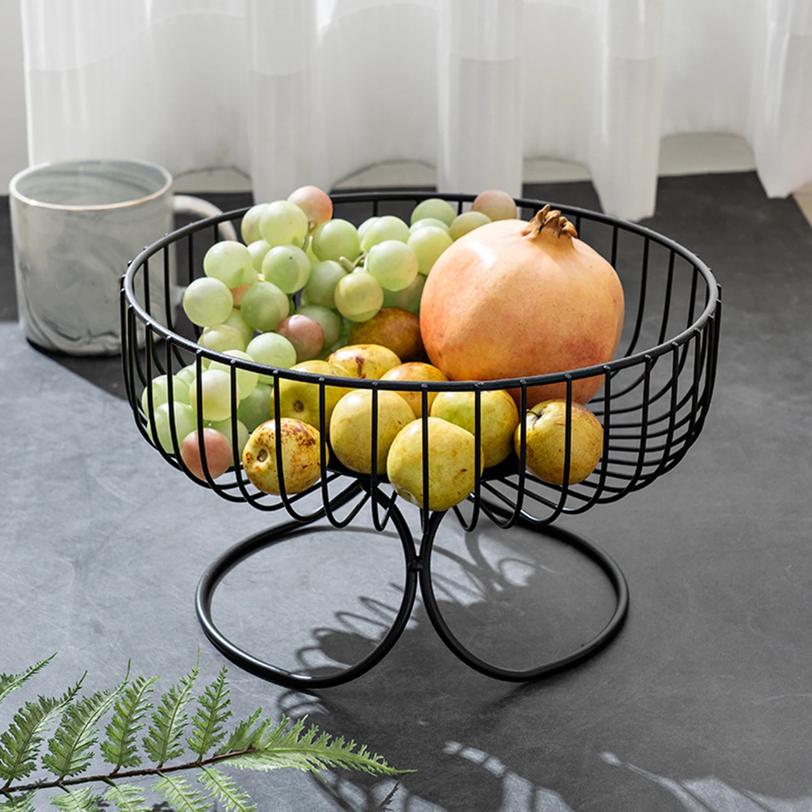 Modern Metal Wire Fruit Basket European Style for Countertop Wedding Bread  Fruit Bowl Basket Holder Snacks Storage Stand