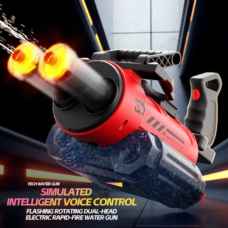 Strongest Rotating Electric Toy With Light Spray Blaster Shooting Water Gun Beach Pool Toys Boy Adult Children Gifts_voghion.com