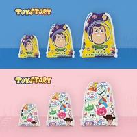 Anime Toy Story Backpack Girls Cartoon Woody Buzz Lightyear Student Nonwoven Drawstring Bag Kid Shower Supplies StorageBag Gifts 6