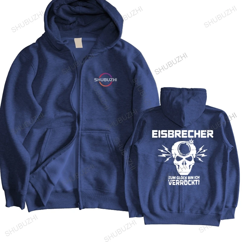 

Cotton Men zipper Tops New fashion jacket EISBRECHR VERRUCKT brand top unisex pullover hirt streetwear for boys bigger size