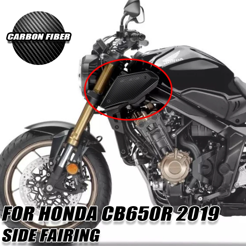 

Для Honda CBR650R CBR 650R 2019 2020 2021 2022 3K Аксессуары для модификации мотоцикла из углеродного волокна крылья с фиксированным крылом обтекатели