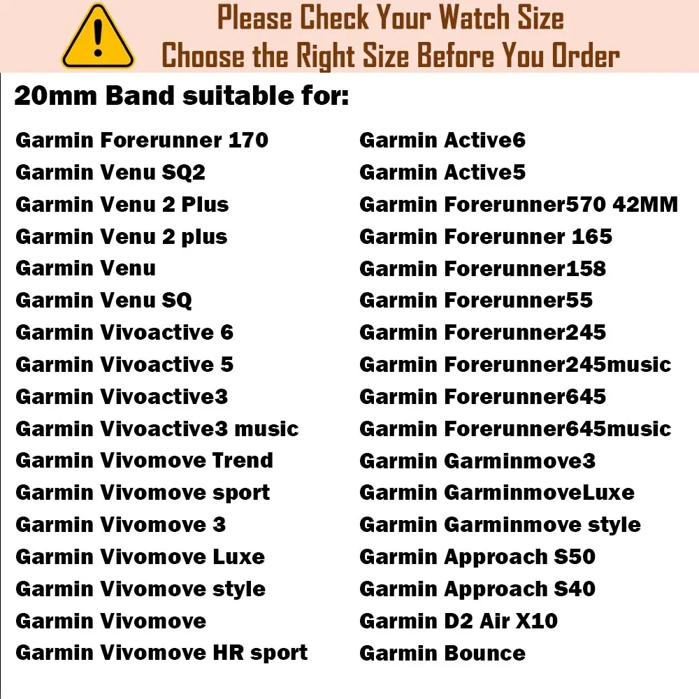 Enhanced Product Title: Premium Replacement Strap for Garmin Forerunner - Superior Quality Band Bracelet in 42mm Size