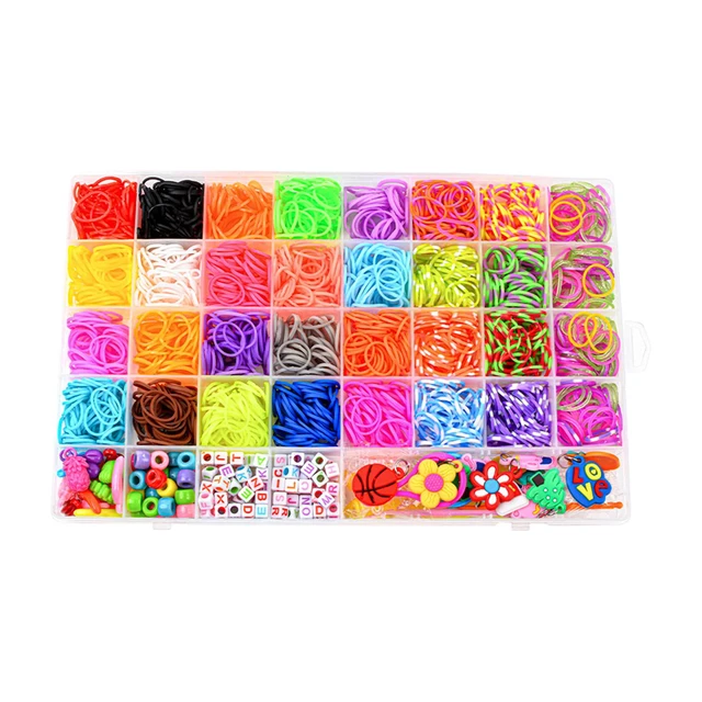 FunzBo 2200+ Loom Rubber Bands for Bracelet/Colorful Jewelry Making Kit :  Amazon.in: Toys & Games