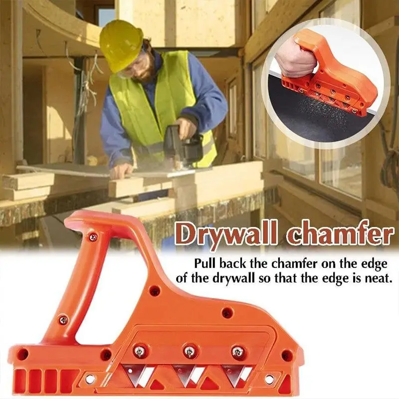 1PC 45°/60° Woodworking Trimmer Hand Tool Plasterboard Quick Cutter Gypsum Board Hand Plane Drywall Edge Chamfer