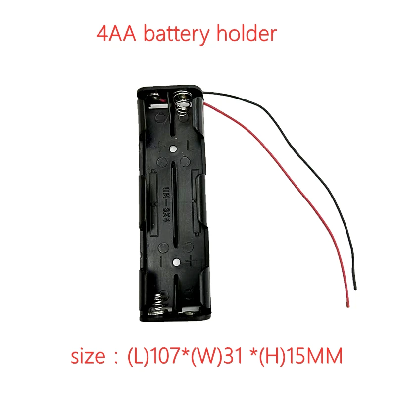 Supporto Per Batterie 8AA 12V Con Clip E Connettore 9V - Nero - Foto 2
