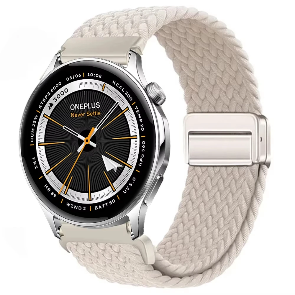 Magnetic Braided Elastic Smartwatch Bracelet Strap