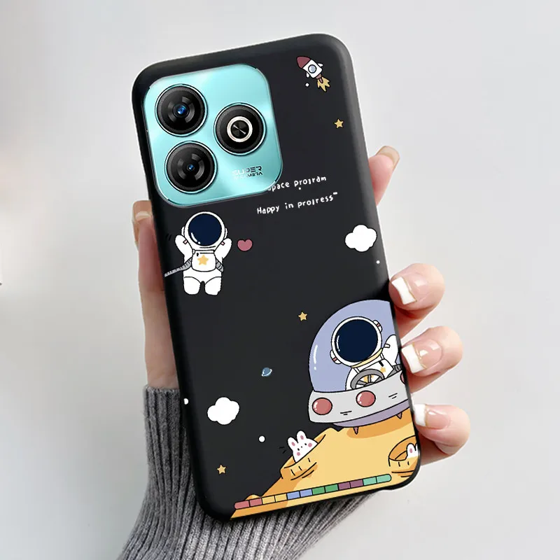 Aesthetic Cute Cat Black Shockproof Silicone Back Cover
